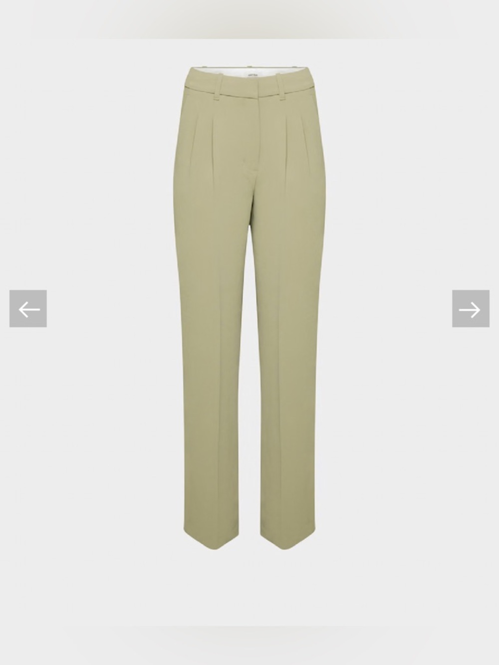 Aritzia The Effortless Crepette Pant in Sundried Olive